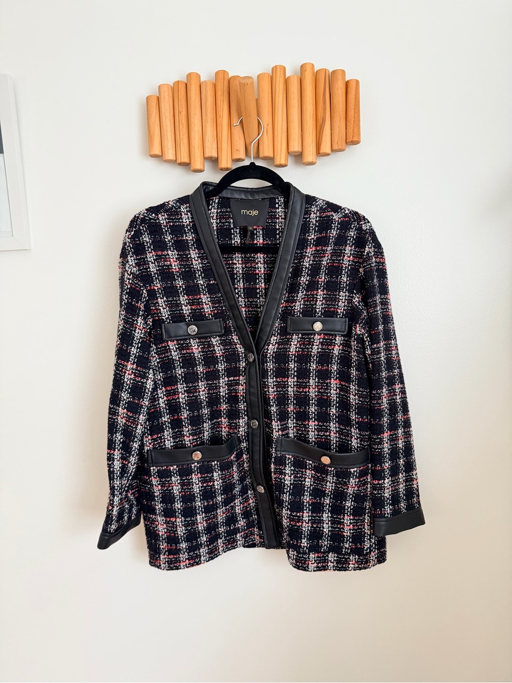 Maje tweed cardigan